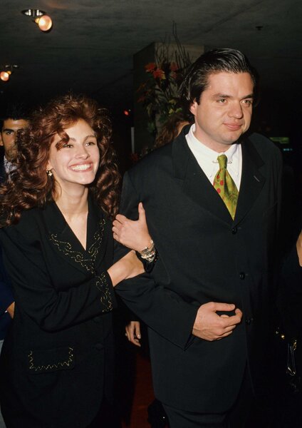 Julia Roberts seen with Oliver Platt at an event.