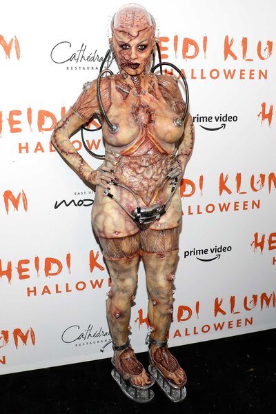 Heidi Klum attends her Halloween party in costume in 2019