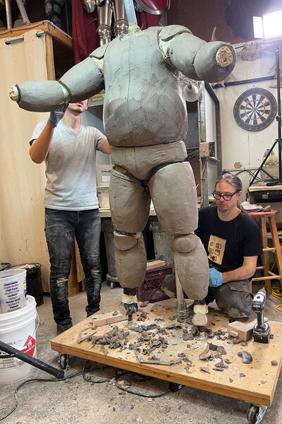 Five Nights At Freddy's animatronic being built