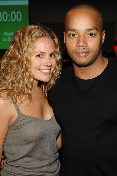 Cacee Cobb and actor Donald Faison during the Michael J. Fox Foundation For Parkinson's Research Poker Fundraiser at Social Hollywood on May 8, 2008 in Hollywood, California