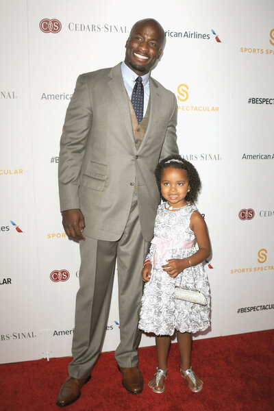 Akbar Gbajabiamila and daughter Saheedat arrive for the 29th Anniversary Sports Spectacular Gala