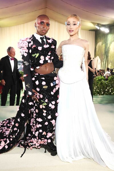 Cynthia Erivo and Ariana Grande attend the 2024 Met Gala