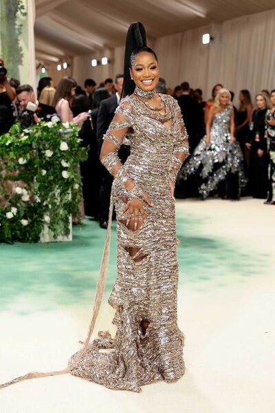 Keke Palmer attends the 2024 Met Gala red carpet