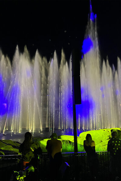 The water show at Cinesational: A Symphonic Spectacular at Universal Orlando