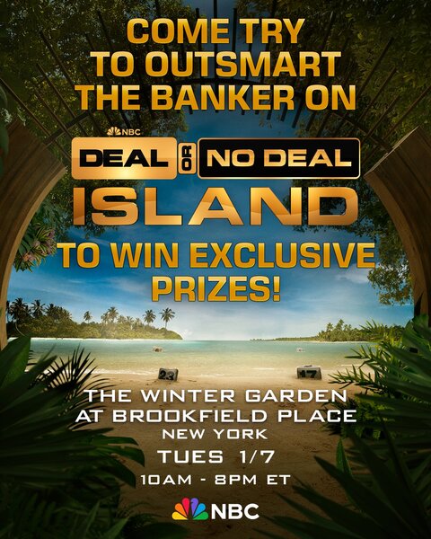 Deal or No Deal Island at the Winter Garden at Brookfield Place.