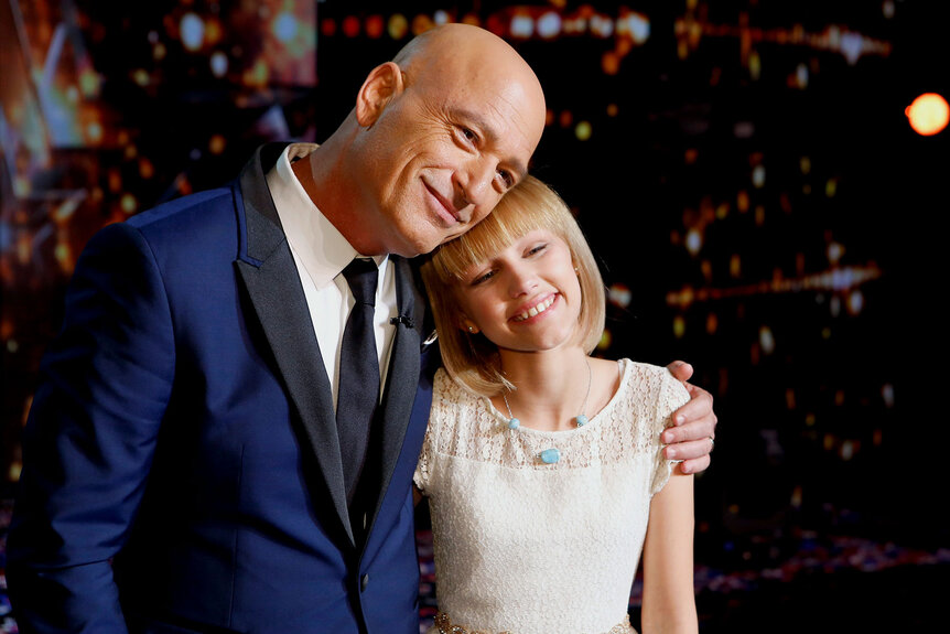 Howie Mandel and Grace Vanderwaal Hug After Her AGT Win