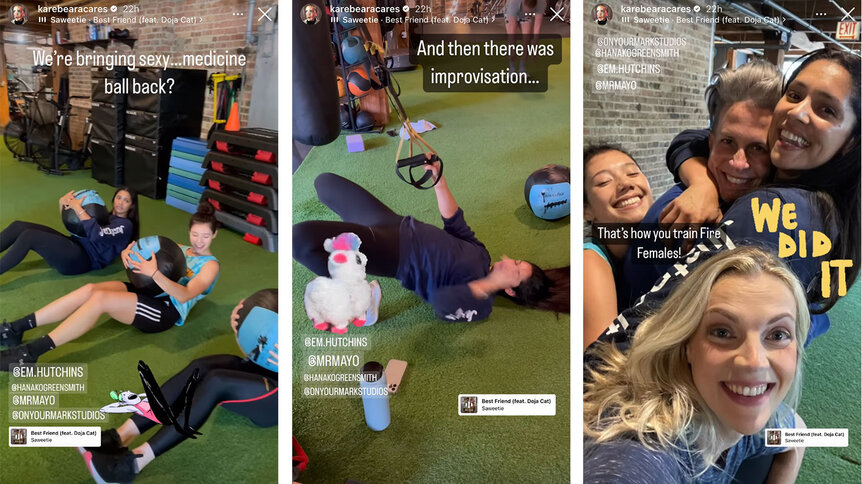 Chicago Fire Women Working Out