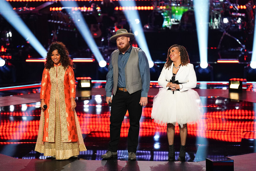 Parijita Bastola, Peyton Aldridge and Valarie Harding on The Voice