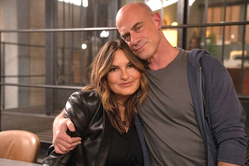 Christopher Meloni and Mariska Hargitay on Law and Order