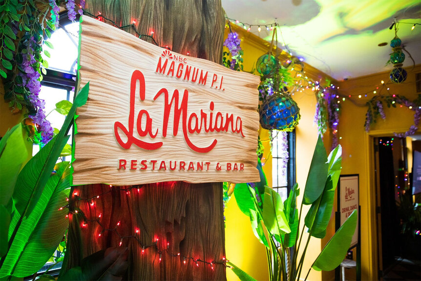 Magnum P.I. Restaurant signage