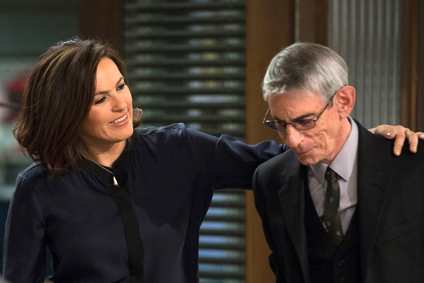 Mariska Hargitay and Richard Belzer on Law And Order Svu