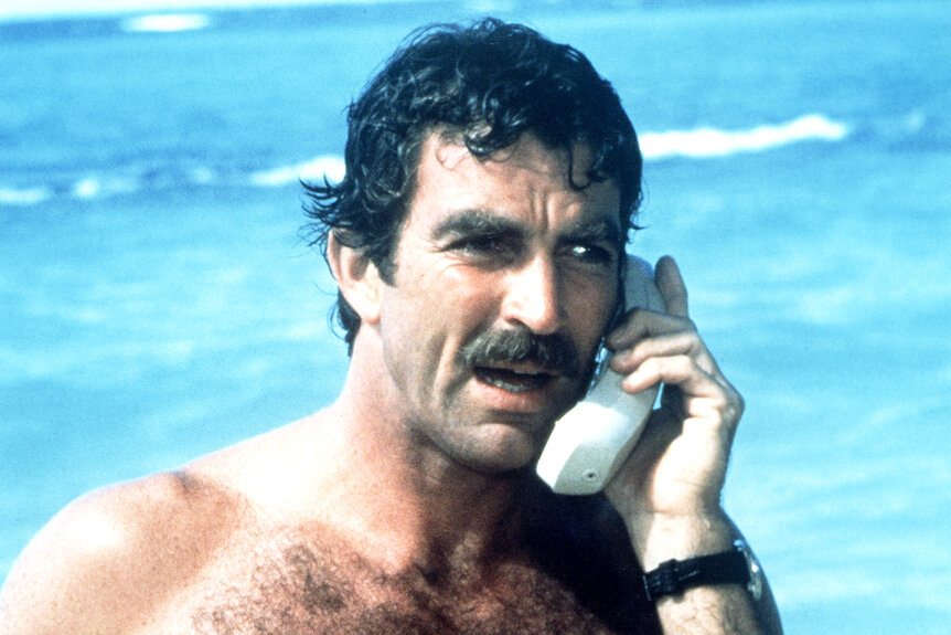 Tom Selleck in the original Magnum P.I