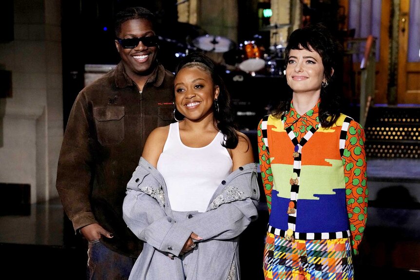 Quinta Brunson, Sarah Sherman and Lil Yachty on Saturday Night Live