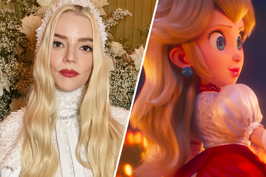 Anya Taylor Joy as Princess Peach in Super Mario Bros Movie