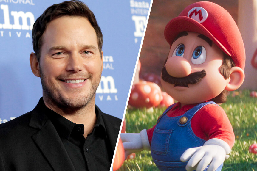 Chris Pratt as Mario in Super Mario Bros Movie