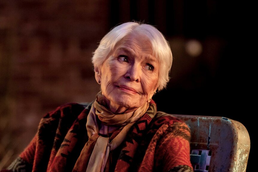 Bernadette Stabler (Ellen Burstyn) in a scene from Law & Order: Organized Crime.