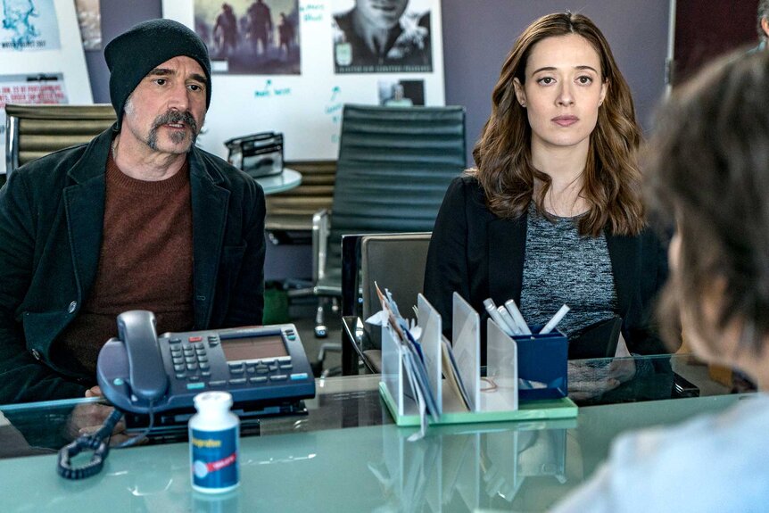 Alvin Olinsky (Elias Koteas) and Kim Burgess (Marina Squerciati) in a scene from Chicago P.D.