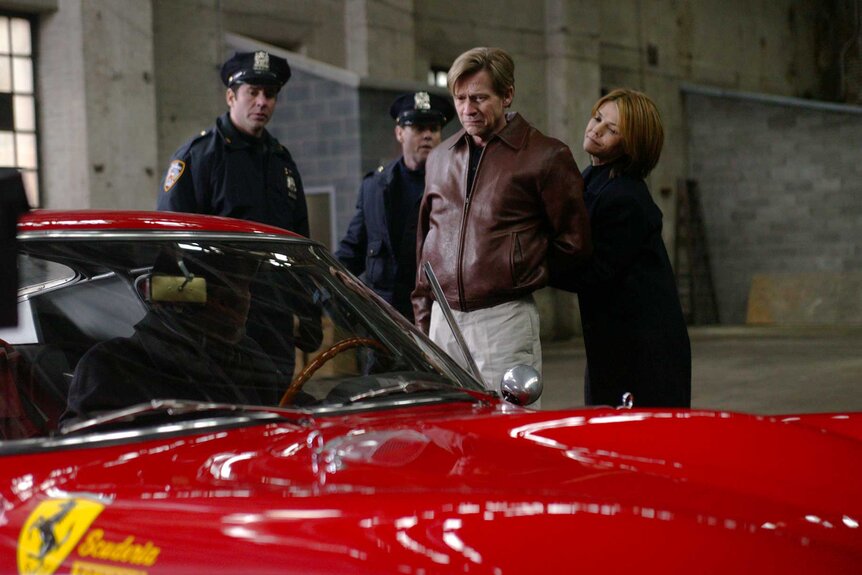 Detective Alexandra Eames arresting a character on Law & Order: Criminal Intent.