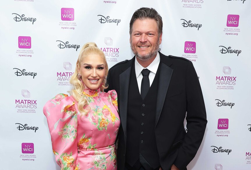 Gwen Stefani and Blake Shelton together.