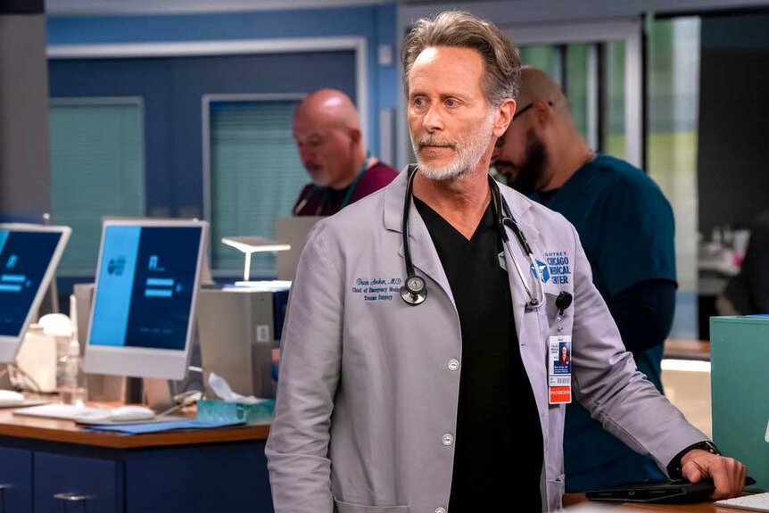 Dean Archer (Steven Weber) from a scene in Chicago Med.