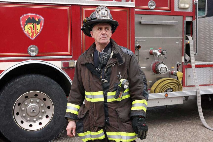 Christopher Herrmann (David Eigenberg) in a scene from Chicago Fire.