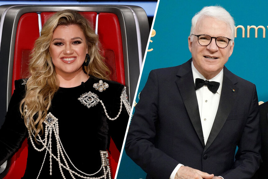 Kelly Clarkson and Steve Martin.