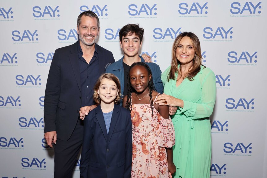 Mariska Hargitay and family at the 2023 SAY Benefit Gala.