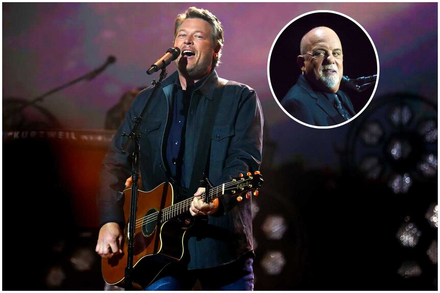 Images of Blake Shelton and Billy Joel.