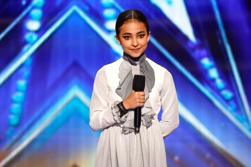 Mariandrea onstage at Americas Got Talent