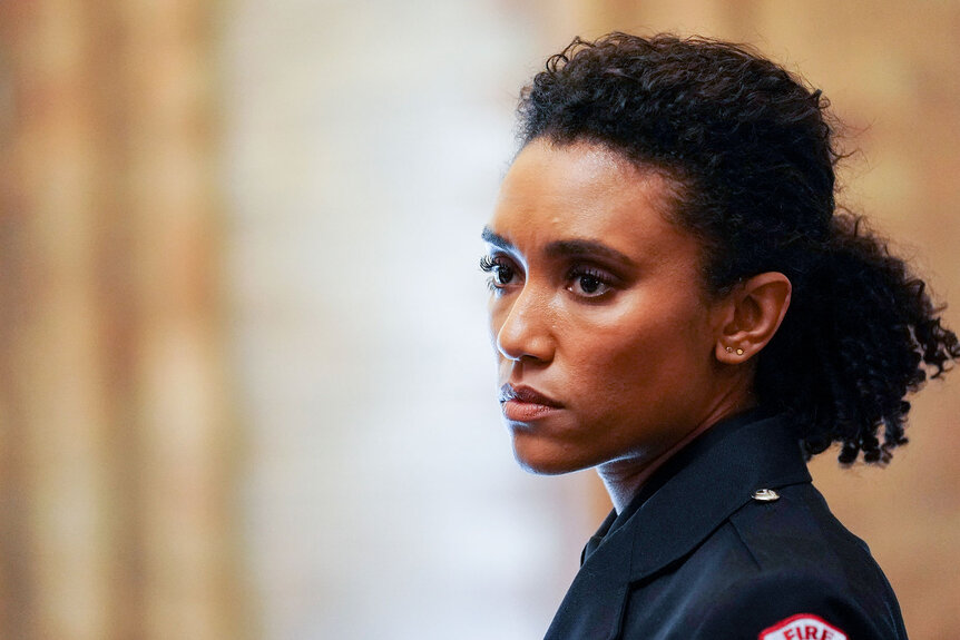 Annie Ilonzeh as Emily Foster in Chicago Fire.