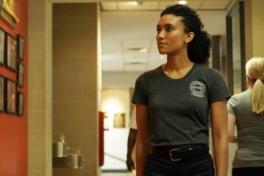 Annie Ilonzeh as Emily Foster in Chicago Fire.