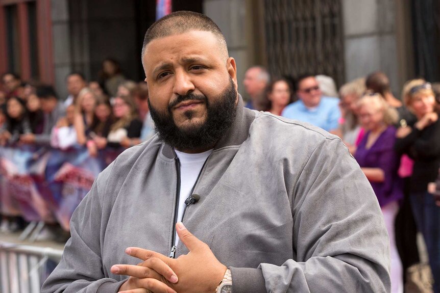 Dj Khaled appears at an event.