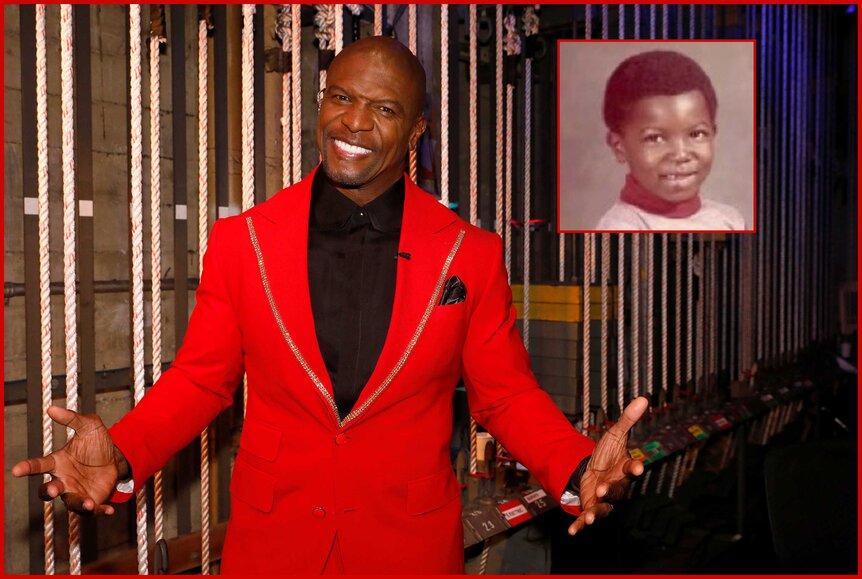 Images of Terry Crews as an adult and child.