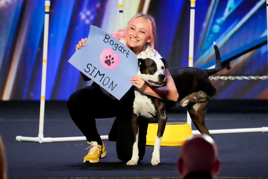 Heather and Bogart perform on the AGT stage