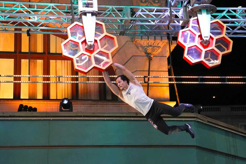 Daniel Gil competing on American Ninja Warrior.