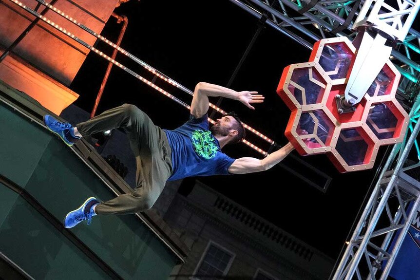 James McGrath competing on American Ninja Warrior.