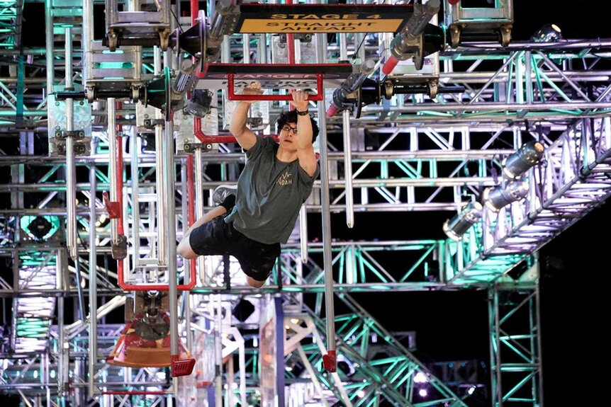 Noah Meunier competing on American Ninja Warrior.