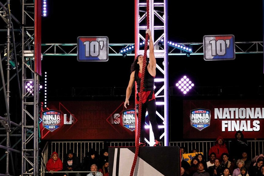 Daniel Gil competing on American Ninja Warrior.