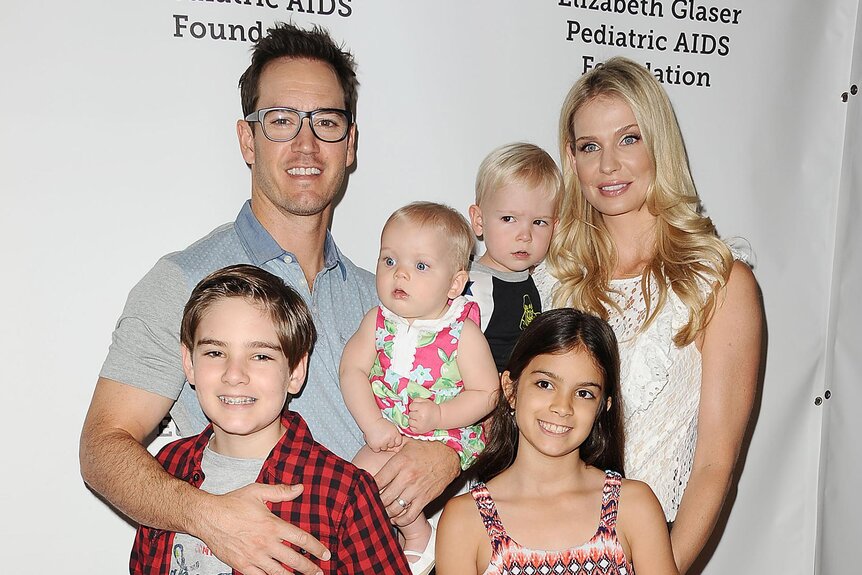 Mark-Paul Gosselaar with his wife Catriona McGinn and their four children