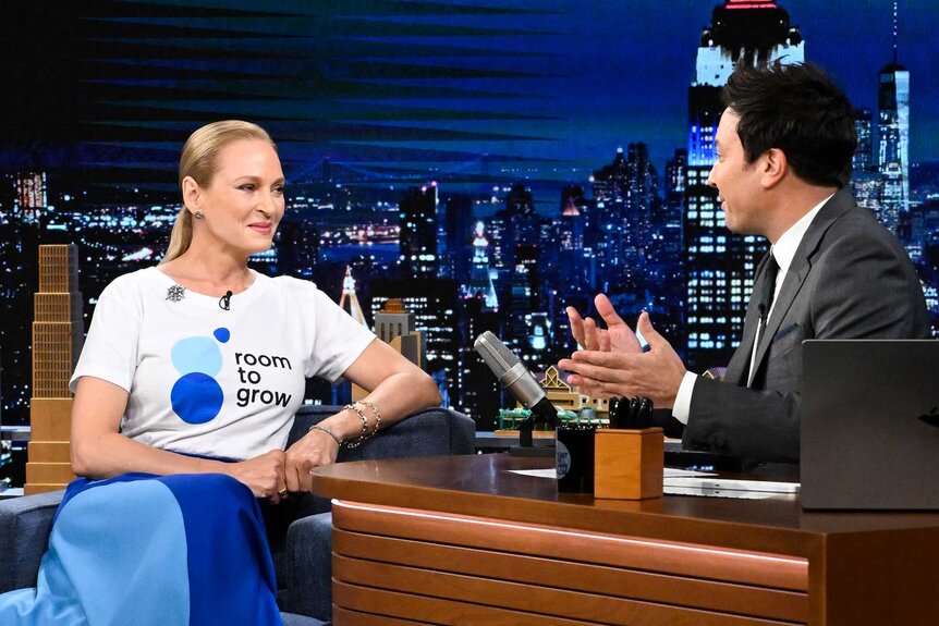 Uma Thurman on The Tonight Show Starring Jimmy Fallon episode 1854