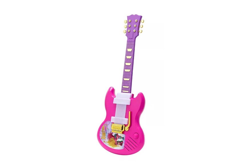 Pink Trolls Sing and Strum Guitar.