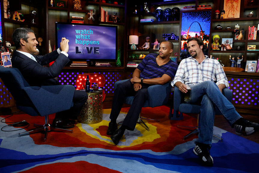 Donald Faison and Jeremy Sisto appear on Watch What Happens Live With Andy Cohen