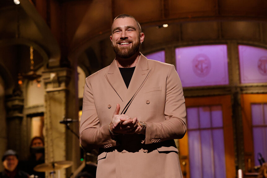 SNL Host Travis Kelce delivers his Monologue on Saturday, March 4, 2023