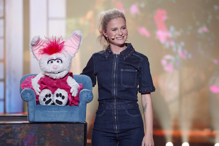 Darci Lynne on stage during AGT Fantasy League Episode 104