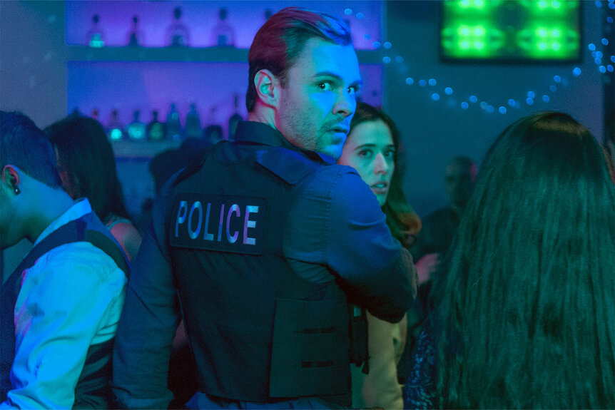 Adam Ruzek (Patrick Flueger) and Kim Burgess (Marina Squerciati) appear in Season 2 Episode 23 of Chicago P.D.