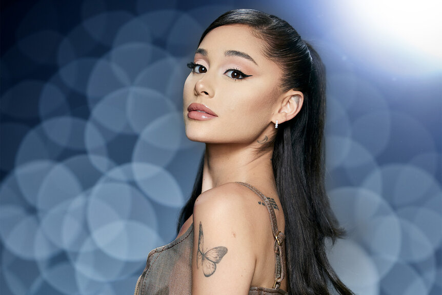 Ariana Grande during a promo shoot for the voice season 21