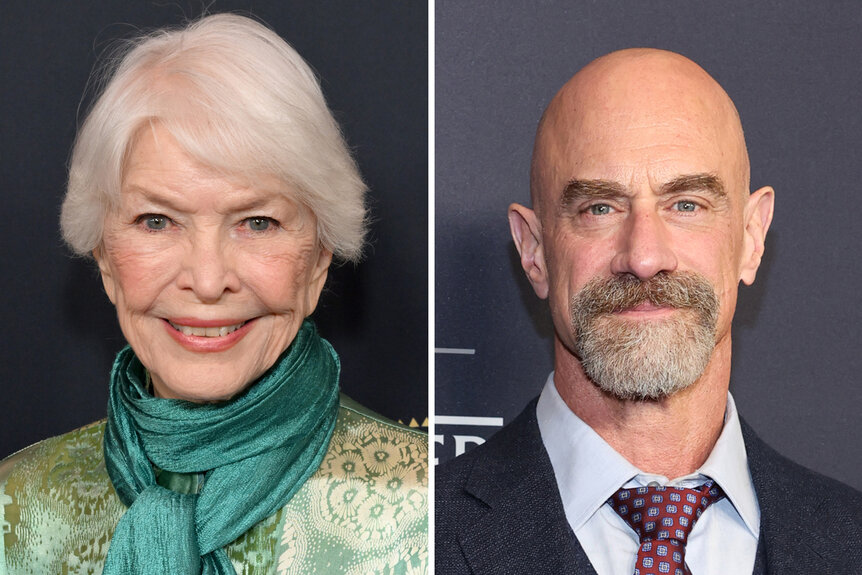 A split of Ellen Burstyn and Christopher Meloni