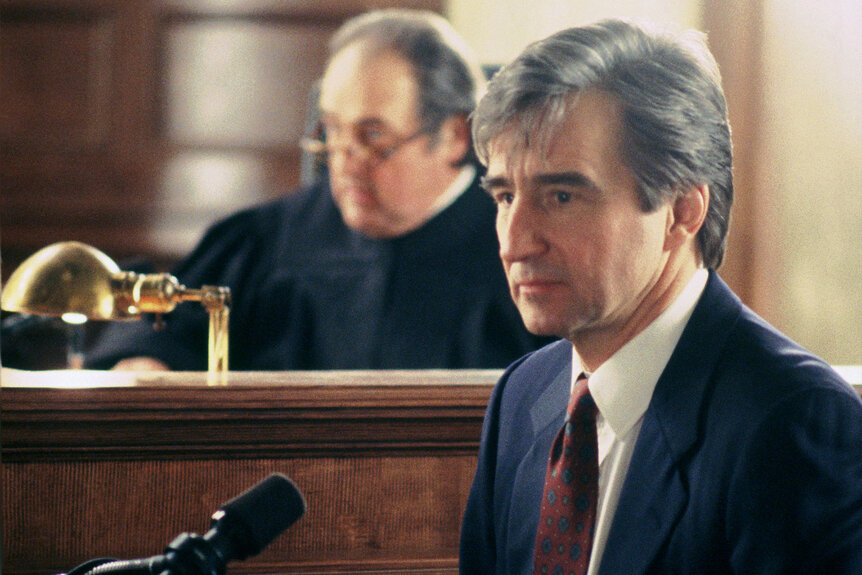 Jack McCoy (Sam Waterston) appears in Season 6 Episode 12 of Law & Order