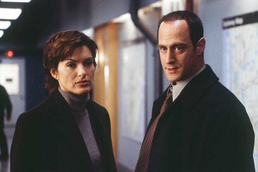 Olivia Benson and Elliot Stabler on Law And Order: SVU Episode 214