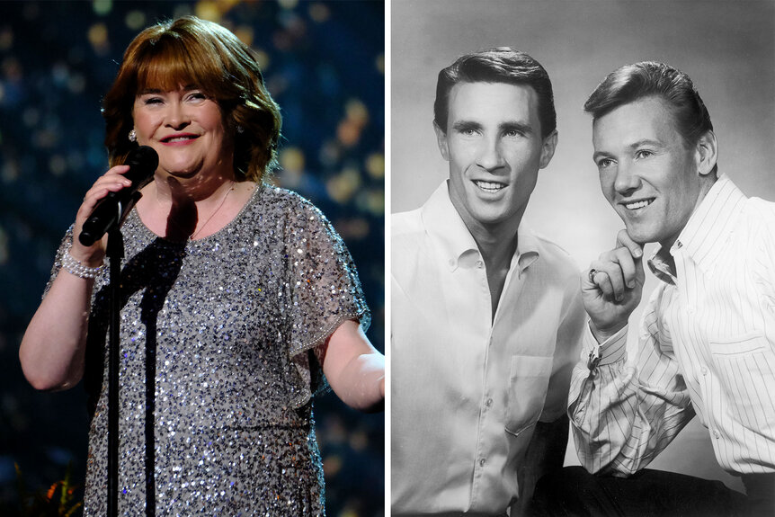 Split of Susan Boyle and the Righteous Brothers